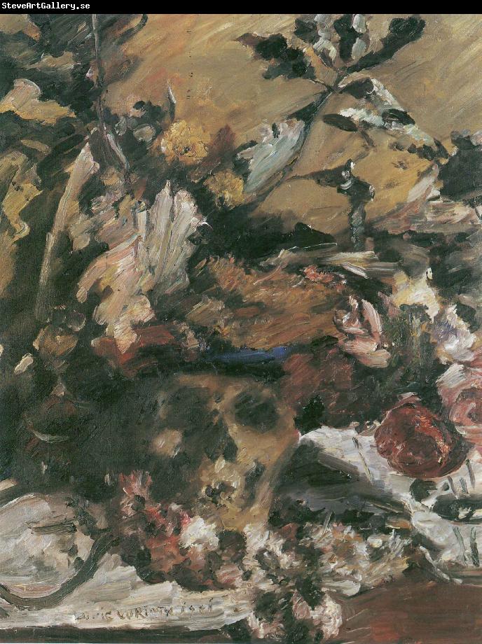 Lovis Corinth Totenkopf mit Eichenlaub